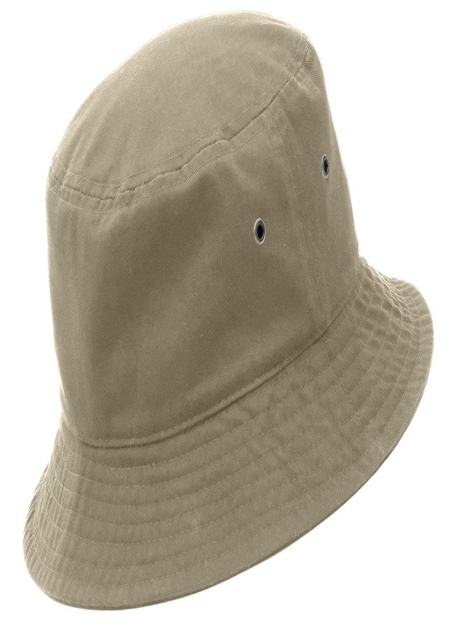 Utmost Bucket Hat 100% Cotton & Denim Lightweight Packable Outdoor Summer Beach Fishing Sun Hat(S/M, 1pc Khaki) - Image 1